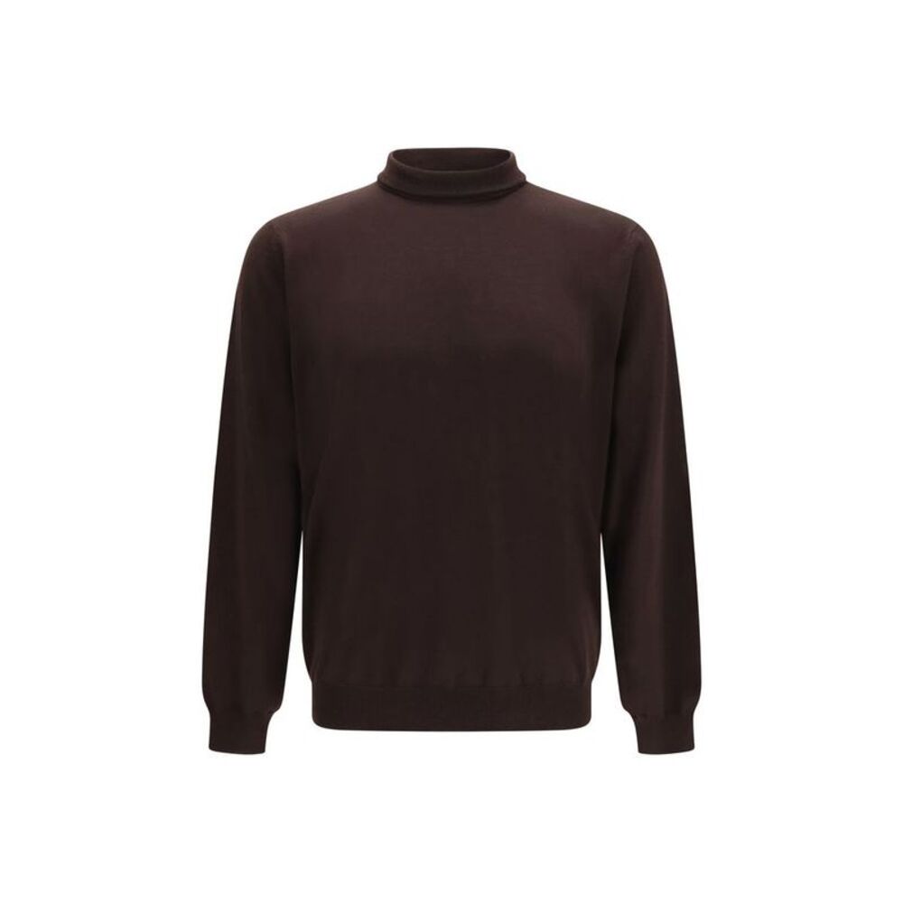 Lardini Brown Wool Oves Aries Men's Sweatshirt
